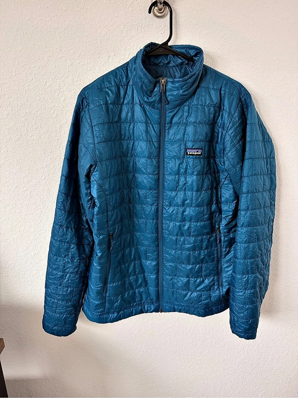 Patagonia Nano Puff Jacket Quilted Blue Size Medium